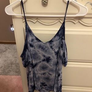 Two American Eagle soft & sexy cold shoulder tops